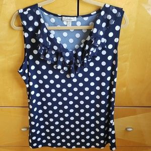 Dressbarn polka dot Top